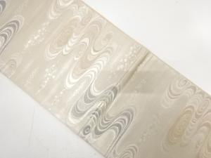 アンティーク　流水に箔散らし模様織り出し袋帯（材料）